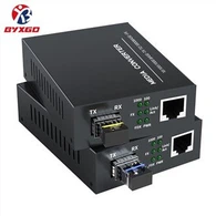 2g2e Port Gigabit Tiontaire Meáin Snáithín Optúil